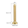 thumbnail image 2 of Uxcell M5x35mm Brass Wood Screws, Phillips Flat Head Self Tapping Connector 6 Pack, 2 of 5