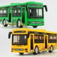 thumbnail image 2 of maskred ABS Audio-visual Bus Model Sturdy Construction Babies Playful Experience Childrens Large Bus Toy yellow, 2 of 6