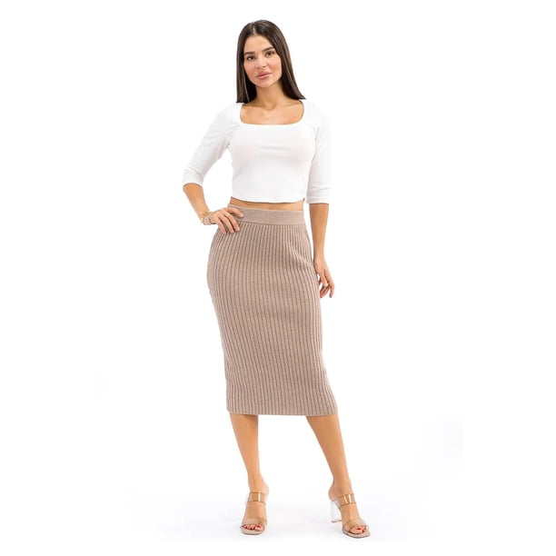 Falda lápiz de punto Roman Fashion /Juvenil, 19834 (Beige) beige G