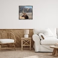 thumbnail image 2 of Stupell Industries Stunning Elk Portrait Gray Framed Floater Canvas Wall Art, design by Danita Delimont, 25 x 25, 2 of 9
