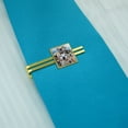 thumbnail image 2 of Dogs Smile Selfie Retriever German Shepherd Square Tie Bar Clip Clasp Tack- Silver or Gold, 2 of 5