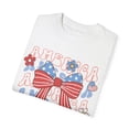 thumbnail image 3 of Coquette 4th of July America Bows Comfort Colors Shirt, 3 of 5