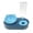 Cat head blue, variant on 2-in-1 Pet Feeder Water Bowl, Automatic Water Refill, Easy to Clean