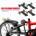 thumbnail image 3 of Splihome 1×Stable and Silent Easy Wheel for Rhine- Birdy- 123 Series Folding Bike Rear Rack Ezwheel Long Lasting Durability，red, 3 of 6