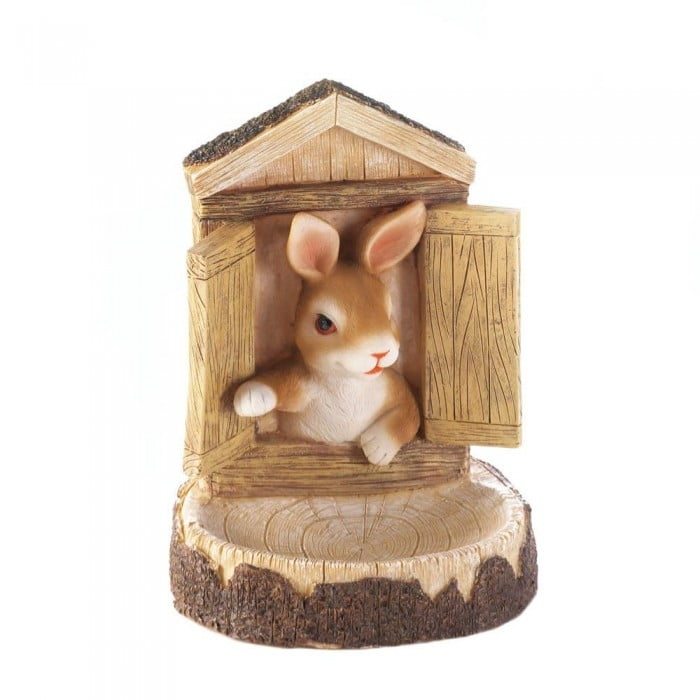 Finch Bird Feeder Adorable Bunny Wall Mounted Wild Bird Feeders