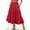 Red, variant on DuoJiaJ Women’s Summer Flowy Tiered A-Line Maxi Skirt 2026 Fashion Trendy Elastic Waist Pleated Long Beach Skirt Black L