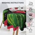 thumbnail image 6 of Watermelon Printed Round Table Cloths - 60 Inch Spill Proof Washable Polyester Tablecloth Water Resistant for Outdoor Picnic Kitchen and Holiday Dinner Party, 6 of 6