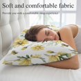 thumbnail image 5 of Yellow Spring Floral Pillow Covers 12"x20", Summer Daisy Botanical Flowers Soft Brushed Microfiber Breathable Throw Pillow Covers, Decorative Pillowcase with Zipper for Couch Sofa Bedroom Living Room, 5 of 9