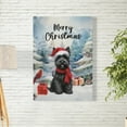 thumbnail image 2 of Merry Christmas Scottish Terrier Enjoys Woofmas Winter Xmas Holiday Vertical Matte Canvas Poster Scottie Dog Lover Gifts Wall Art Home Decor - 02022, 2 of 5