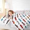 thumbnail image 4 of Castle Fairy 3-Piece Queen Size Comforter Set - Colorful Car Kids Print, 4 of 8