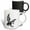 Multicolor, variant on 3drose, Patriotic Bald Eagle in Flight Black and White Grunge Effect, 11oz Magic Transforming Mug