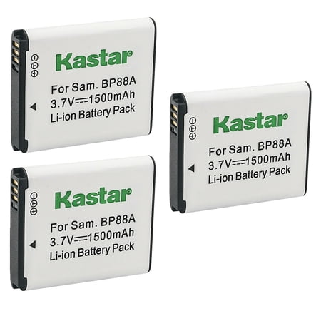 Kastar Battery 3-Pack Replacement for Samsung EA-BP88A EABP88A BP-88A BP88A Battery Samsung DV200 DV300 DV300F DV305 DV305F Digital Cameras