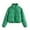 Green Coats for Winter, variant on Women's Faux Leather Puffer Cropped Jacket Long Sleeve Puffer Down Solid Color Button Coat Winter Warm Loose Casual Coats Yellow L