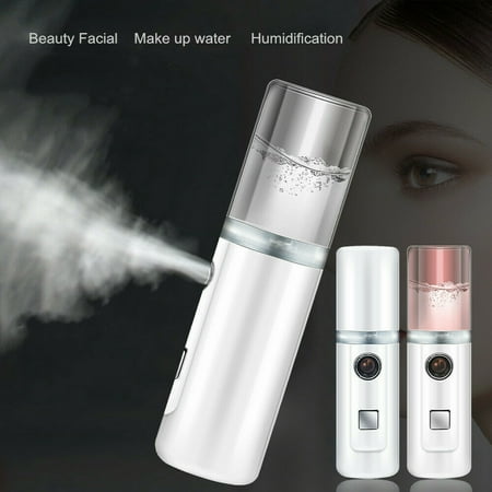 

Face Humidifier Facial Skin Care Moisturizing Mist Sprayer USB Rechargeable Mini Atomizer White
