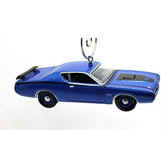 Christmas Ornament for 1971 Dodge Charger R T Blue