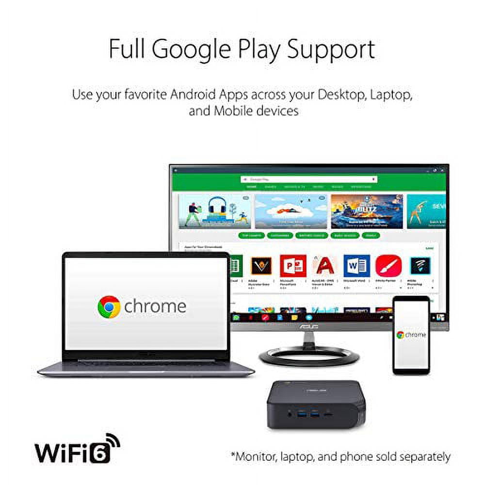 ASUS Chromebox 4 with Intel Core i3-10110U, 8GB RAM, M.2 128GB SSD