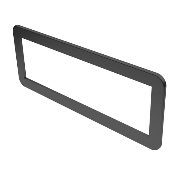 Universal Car Stereo Radio Installation Single DIN Trim Ring with 1/4" Border
