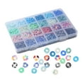 thumbnail image 1 of Perles en Argile Polymère, Perles Disque, Bricolage avec Boîte de Rangement, Breloques de Perles en Argile, Perles Intercalaires pour Accessoires de Perles de Collier, 1 of 8