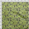 thumbnail image 3 of oneOone Georgette Viscose Lime Fabric Leaves & Floral Texture Fabric For Sewing Printed Craft Fabric By The Yard 42 Inch Wide, 3 of 4