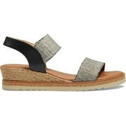 A new day women's Black And tan Lalli slide on sandals
