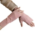 thumbnail image 5 of Eoperou 1 Pair Cozy Touch Screen Gloves Warmth Style Autumn Self-heating Half-finger Design Gloves for Winter Gift, 5 of 8