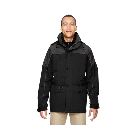 ASH CITY NORTH END 88006 ADULT 3IN1 TWOTONE PARKA, BLACK, M