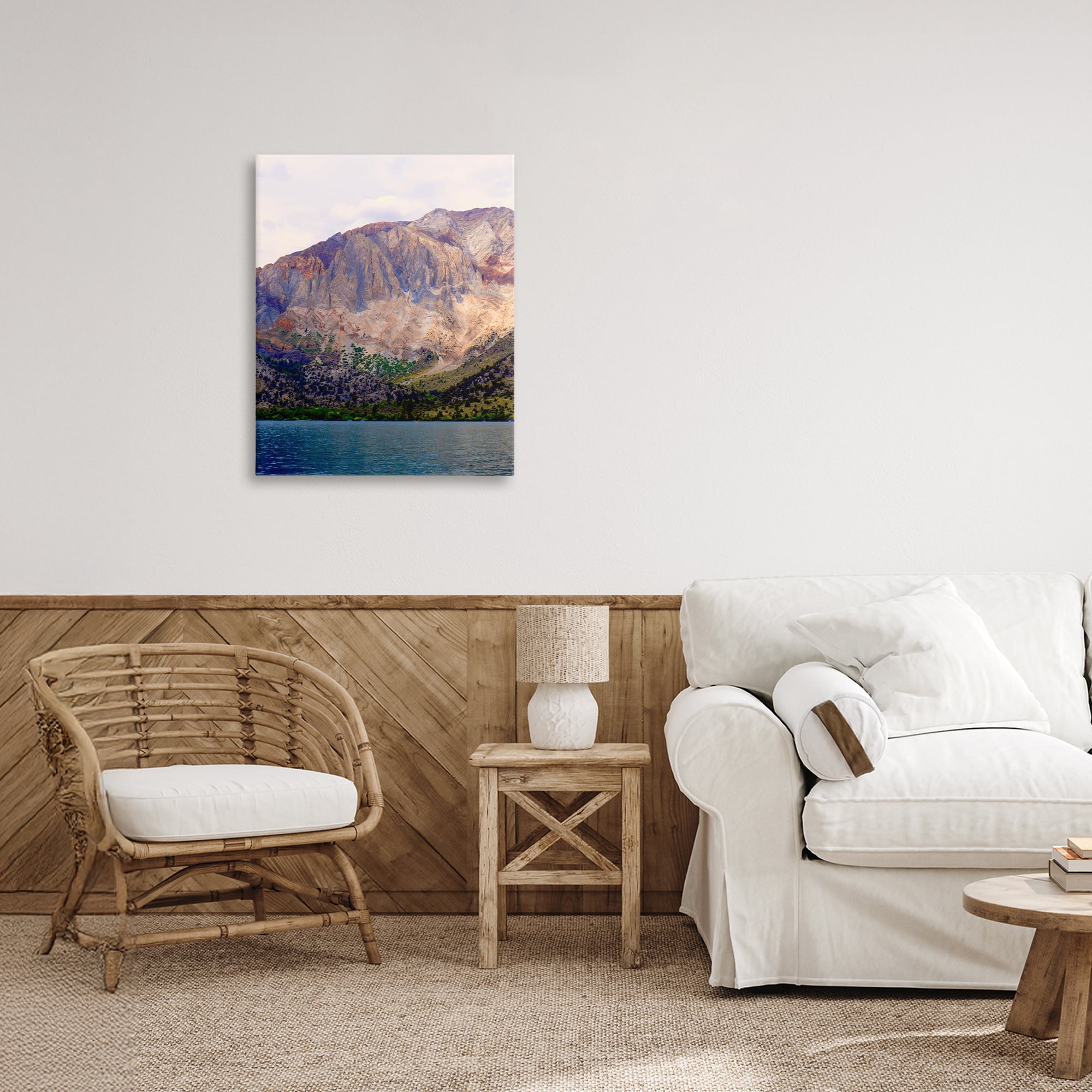 Stupell Industries Serene Lake Beneath Mountains Canvas Wall Art, design by Gemma Bardot