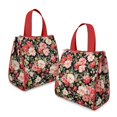 thumbnail image 2 of Pioneer Flower Floral Print Pattern Insulated Lunch Bag for Women & Adults,Large Portable Soft Cooler Lunch Bag,Thermal Food Storage Tote with Pearl Cotton,8.66L,8.75x5.75x9.5 Inch, 2 of 6