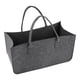 thumbnail image 5 of Contenedor de almacenamiento plegable de fieltro de 20 x 10 x 10 pulgadas para organizar juguetes y ropa. gris oscuro, 5 of 9