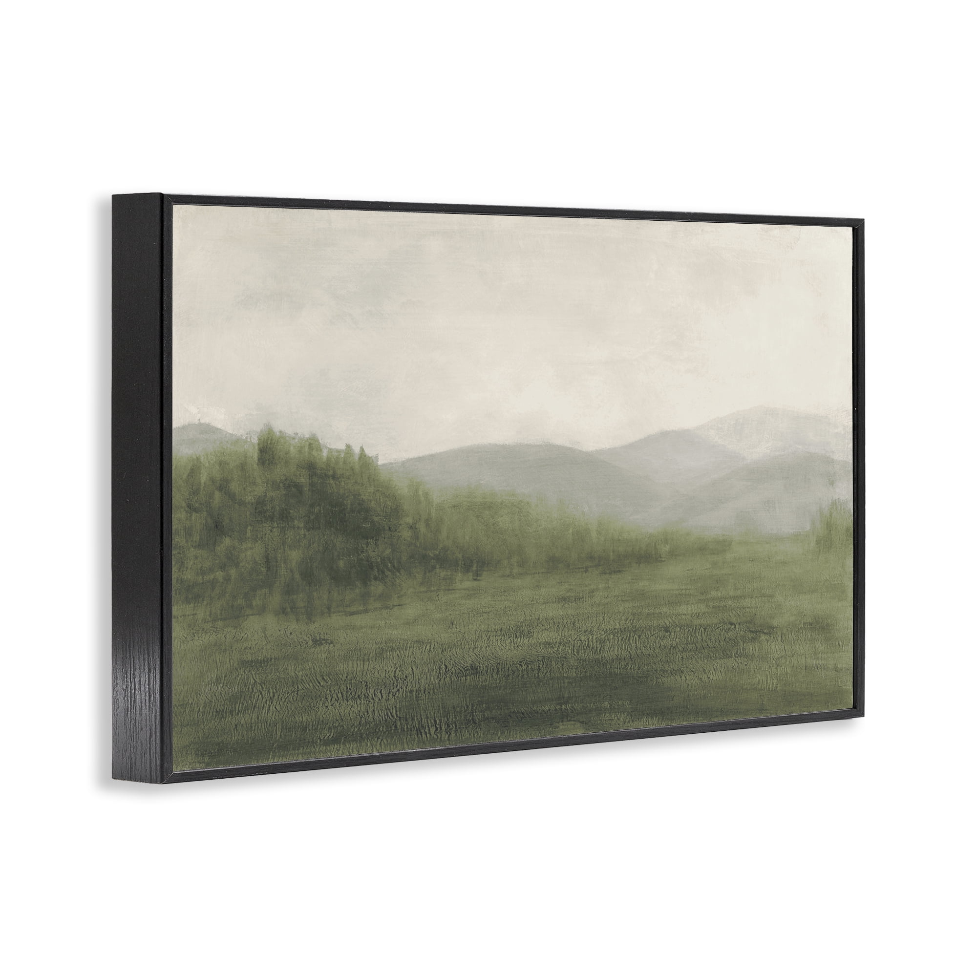 Stupell Industries Fog Green Countryside Black Framed Giclee Art, design by Walt Johnson