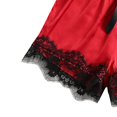 thumbnail image 3 of JINMGG Shorts for Women $5 Women Tops Shorts Lace Bowknot Nightdress Camisole Pajamas Underwear Set Red L, 3 of 4