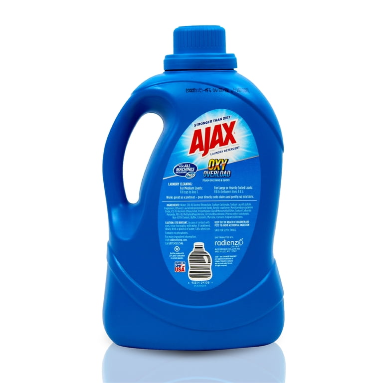 Ajax Oxy Overload Liquid Laundry Detergent, 134oz (Pack of 2), 178