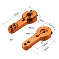 thumbnail image 3 of Unique Bargains Aluminum Servo Horn 25T M3 Thread Orange, for Futaba Savox Xcore Go Tech,2pcs, 3 of 5