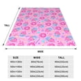 thumbnail image 3 of Sikiie Donuts Ultra-Soft Micro flannel Blanket Luxury All Seasons Warm Blanket for Bedding Sofa and Travel (4 sizes)-60"x50", 3 of 7