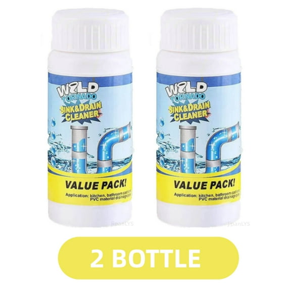 Wild-Tornado Powerful Sink&Drain Cleaner High Efficiency Clog Remover Fragarn （x2）