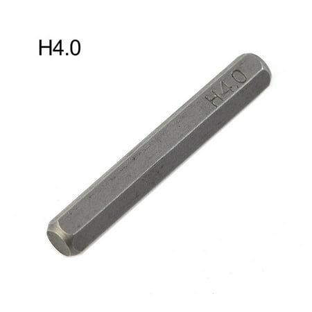 

H4×28mm Small Hex Screwdriver Bits H0.7 H0.9 H1.5 H2 H3 H4 4mm Hex Shank