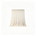 thumbnail image 2 of Outdoor Patio Curtain 98x63 Inch, Rod Pocket Fade Proof Polyester Drapes, Waterproof Weather Resistant Porch Gazebo Curtain Panel, Champagne, 2 of 6