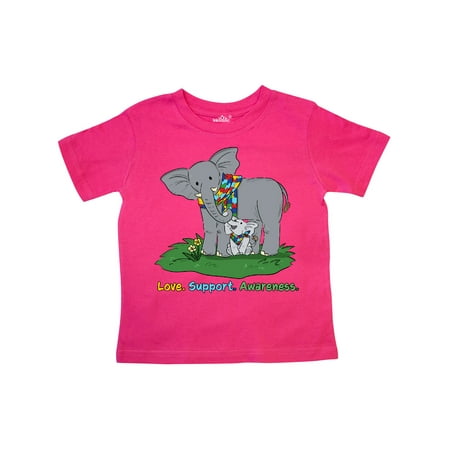 

Inktastic Autism Love Support Awareness Elephants Gift Toddler Boy or Toddler Girl T-Shirt