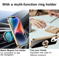 thumbnail image 2 of Compatible with iPhone 14 Case/iPhone 13 Case with Ring Holder Silicone Protective Cover Magnetic Kickstand Shockproof Folding iPhone14 Case iPhone13 Case Soft TPU Bumper, 2 of 18