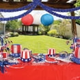 thumbnail image 4 of 6-Ply FR Metallic Festooning Garland 4" x 15' Blue - 12 Pack, 4 of 6