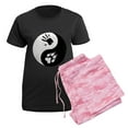 thumbnail image 5 of CafePress - Wolf Therian Ying Yang Women's Dark Pajamas - Women's Short Sleeve Print T-Shirt and Pants Dark Cotton Pajama Set, 5 of 7
