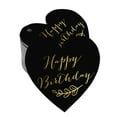 thumbnail image 1 of Inkdotpot Happy Birthday Bottle Tag Real Gold Foil Favor Hang Tag 50 Pack, 1 of 1