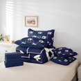 thumbnail image 6 of Erosebridal Ball Sport Games 7 Pieces Bedding Comforter Set,Football Soccer Court Full Bedding Set For Kids Boys,Reversible Navy, 6 of 7