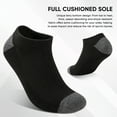 thumbnail image 2 of FLYRUN 30Pairs Mens No Show Socks Cushion Low Cut Breathable Socks for Men Value Packs, 2 of 10