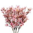 thumbnail image 1 of Flor artificial Uieke, flor de cerezo, seda, melocotón, 4 unidades, rosa, 1 of 9