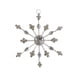 thumbnail image 2 of Adornos navideños, adornos para árboles de Navidad, adornos navideños de metal forjado con forma de copo de nieve y diamantes, decoración para árboles de Navidad, adornos para festivales., 2 of 6
