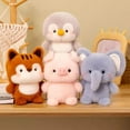 thumbnail image 2 of Cute Plush Companion Doll Anime Elephant Rabbit Bear Panda Cartoon Desk Companion Doll 16cm Soft Plush Toy Sleeping Gift, 2 of 9