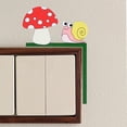 thumbnail image 4 of OUR FANDA Decorative Light Switch Cover, Wooden Mushroom and Snail Design, Wall Plate Frame, 4 of 6