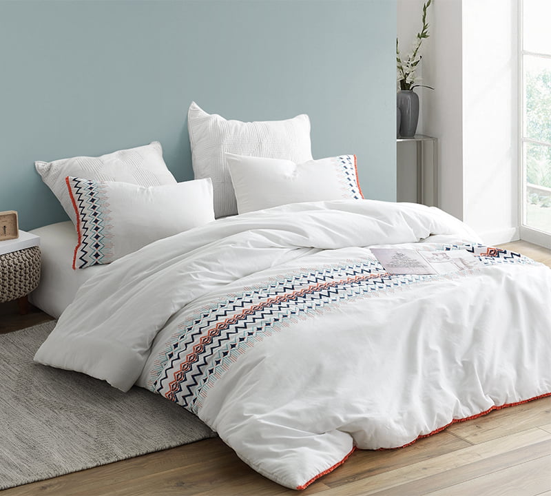 Oversized King XL Byourbed Isla del Sol Embroidered King Duvet Cover