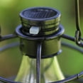 thumbnail image 2 of Northlight 7.75" Black Rippled Solar Powered LED Decorative Outdoor Metal Patio Lantern, 2 of 4